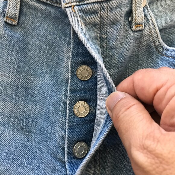 Agolde Nico Skinny Jeans Women 24 Blue Mid Rise Distressed Button Fly Stretch - Picture 12 of 14